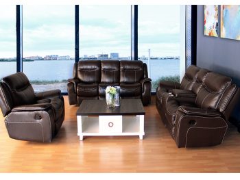 Panom air leather recliner lounge suite